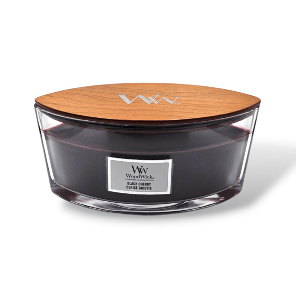 WoodWick Black Cherry, kvepianti žvakė, 1 vnt 453,6 g.